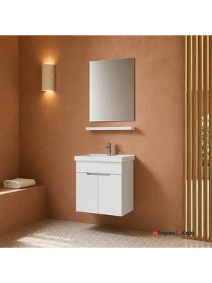 Kale Stora 65 Cm Parlak Beyaz Banyo Dolabı Takımı 610100200906