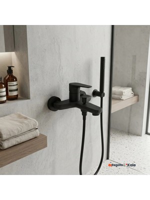 Kale Zero Mat Siyah Banyo Bataryası