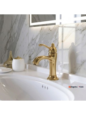 Kale Artdeco Altın Lavabo Bataryası