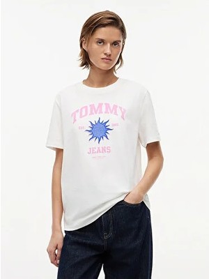 Tommy Hilfiger Tjw Kadın Relaxed Novelty T-Shirt