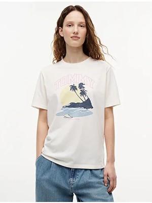 Tommy Hilfiger Tjw Kadın Relaxed Novelty T-Shirt