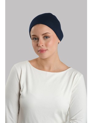 Hürrem Bone Lacivert Pratik Hazır Geçmeli Iç Bone Viskon Süngerli Lastikli 3015_02