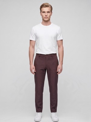 Plus Scorpion Erkek Yazlık Bağcıklı Kumaş Pantolon – Slim Fit Rahat Kesim Günlük Pantolon