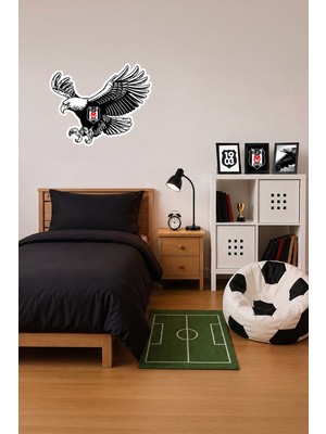 Beşiktaş Duvar Sticker Kartal 2 45 cm - Lisanslı Orijinal