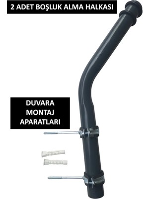 Empressco Sokak Bahçe Aydınlatma Halkalı Armatür Konsolu 50CM