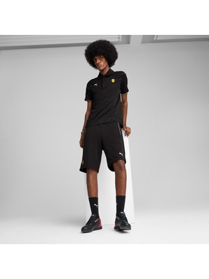 Puma Ferrari Race Sweat Erkek Siyah Şort.01