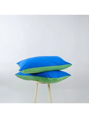 Cozy Home Popping Colors Yastık Kılıfı Sage Yeşil-Mavi 50X70