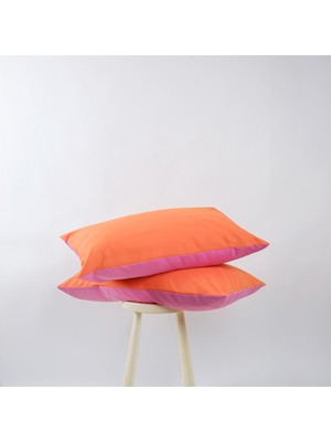 Cozy Home Popping Colors Yastık Kılıfı Dusk Pembe-Turuncu 50X70