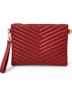 Sanmorris Kadın Suni Deri Ayarlanabilir Çapraz ve El Askılı Portföy, Clutch Çanta