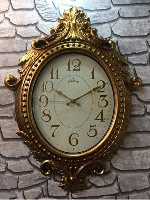 Marvielle Vintage Tarzı Büyük Boy Modern , Eskitme Boya ve Özel Tasarım Il - Duvar Saati