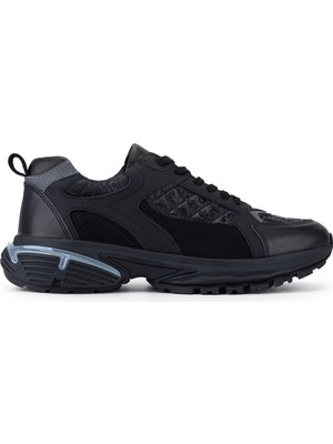 Tamer Tanca Erkek Deri & Tekstil Siyah Sneakers & Spor Ayakkabı 1163 2008 Erk Ayk Y26 Sıyah Kms