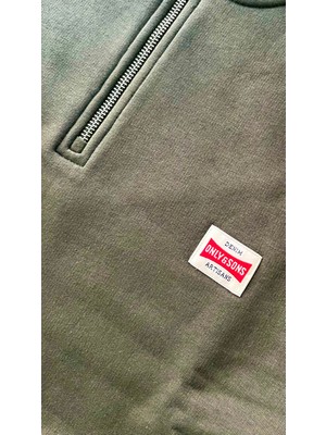 Only & Sons Erkek Onsdawson Reg Ls Half Sweatshirt Yeşil - 22039036