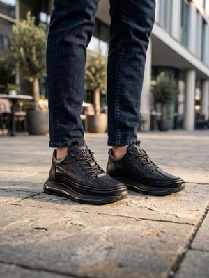 Voyager M053 Erkek Deri Casual Bot