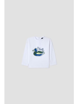 B&G Erkek Bebek Beyaz Tshirt