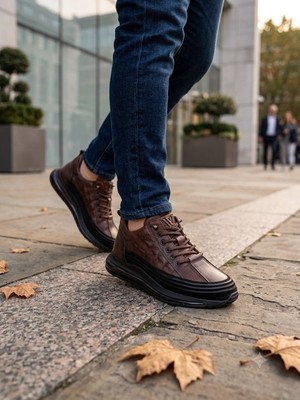 Voyager M053 Erkek Deri Casual Bot