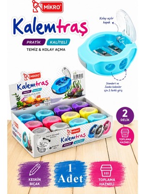 Jumbo Kalemtraş 2 Bıçaklı 1 Adet MK-1331 Mikro