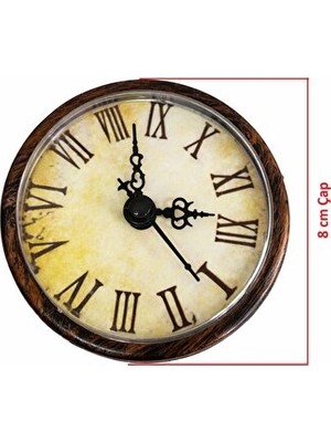 Marvielle Eskitme Tarzında 8 cm Geçme , Retro ve Şık - Duvar Saati