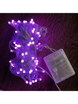 Hace Bazaar 10M 100 LED Damla Uçlu Pembe Işık Şeffaf Kablo