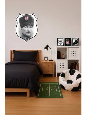 Beşiktaş Duvar Sticker Atatürk 45 cm - Lisanslı Orijinal