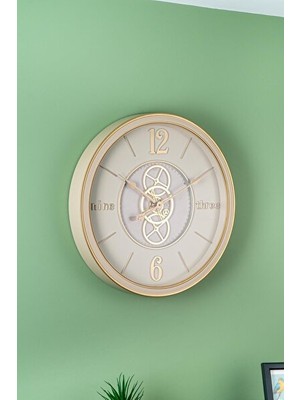 Marvielle Modern Çarklı - 59 Cm, Şık ve Fonksiyonel Tasarım - Duvar Saati