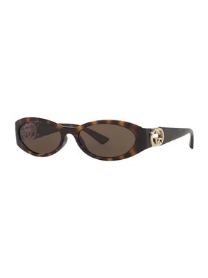 Gucci GG1660S 002 54 Asetat Güneş Gözlüğü Kahverengi UV Filtreli ve Şık Tasarım