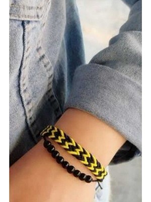 Marvielle Ayarlanabilir Boyutlu Unisex Taraftar Bilekliği - Bijuteri Bileklik