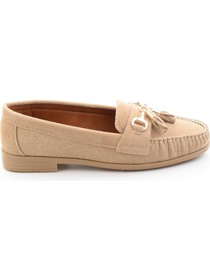 Bambi Vizon  Kadın Loafer Ayakkabı K01140006271