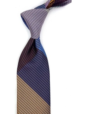 Kravatkolik Nokta Desen Patchwork Klasik Kravat KK13818