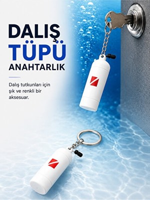 Marvielle Dalış Tüpü Anahtarlık - Pratik ve Şık Tasarım - Dalış Aksesuarı