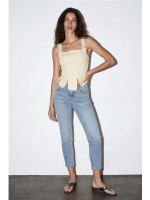 Mu&Me Boutiqe Bluz Corse Askı Detaylı
