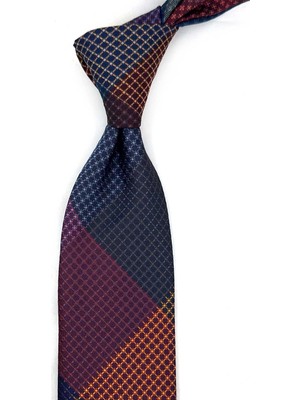 Kravatkolik Nokta Desen Patchwork Klasik Kravat KK13812