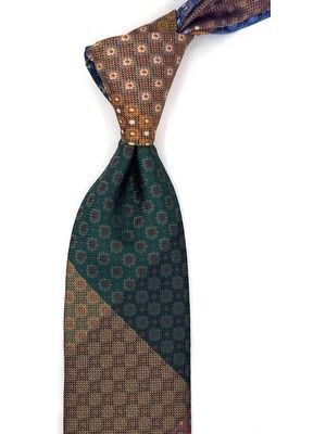 Kravatkolik Motif Desen Patchwork Klasik Kravat KK13814