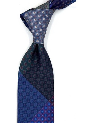 Kravatkolik Motif Desen Patchwork Klasik Kravat KK13834