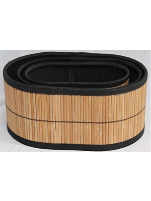 Marvielle Siyah Alı Oval Bambu 3'lü Organizer Seti - Sepet