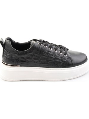 Bambi Kahve Hakiki Deri Erkek Sneaker E01398071043