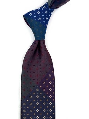 Kravatkolik Küçük Desen Patchwork Klasik Kravat KK13840