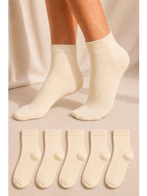 Ducks Socks Kadın Bambu Extra Yumuşak Dikişsiz Çorap 5 Çift Kısa Konç Terletmeyen Soft Çorap