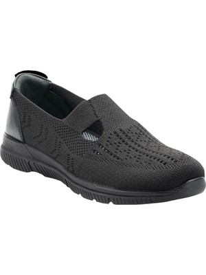 Forelli 29424-G Ibiza Siyah Kadın Comfort Ayakkabı