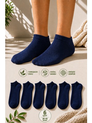 Ducks Socks Kadın 6'lı Bambu Extra Yumuşak Kutulu Yazlık Dikişsiz Çorap Terletmeyen Soft Çorap