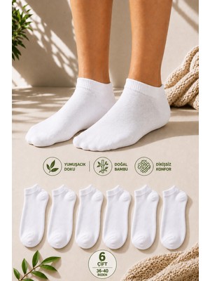 Ducks Socks Kadın 6'lı Bambu Extra Yumuşak Kutulu Yazlık Dikişsiz Çorap Terletmeyen Soft Çorap