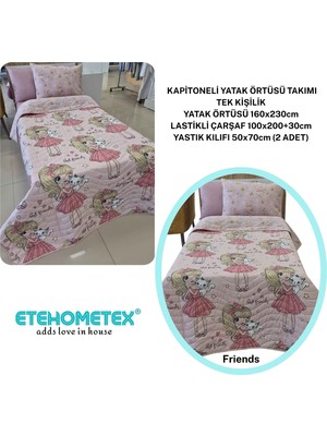 Ete Hometex Etehometex Pamuklu Kapitoneli Yatak Örtüsü Takımı