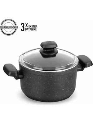 3 Adet Korkmaz A1342 Ornella Tencere 24X12,5