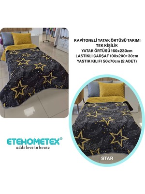 Ete Hometex Etehometex Pamuklu Kapitoneli Yatak Örtüsü Takımı