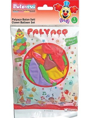 Balonevi 2 Adet Palyaço Balon Seti 9'lu