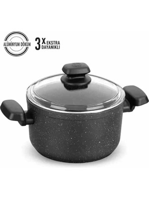 3 Adet Korkmaz A1343 Ornella Tencere 28X14,5