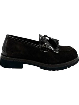 Kemal Tanca 885 106 Kadın Hakiki Deri Loafer Ayakkabı