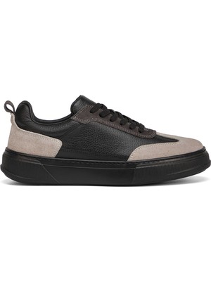 Tergan Siyah Hakiki Deri Erkek Sneaker - E26I1AY57751-V2U