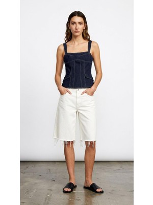 Mu&Me Boutiqe Bluz Cep Detaylı %64PAMUK