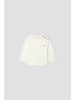 B&G Erkek Bebek Ekru Tshirt
