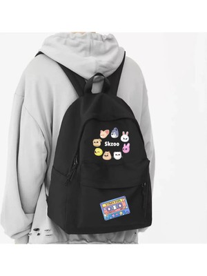 Touz Moda Skzoo Stray Kids Baskılı Okul, Dershane, Kurs Sırt Çantası